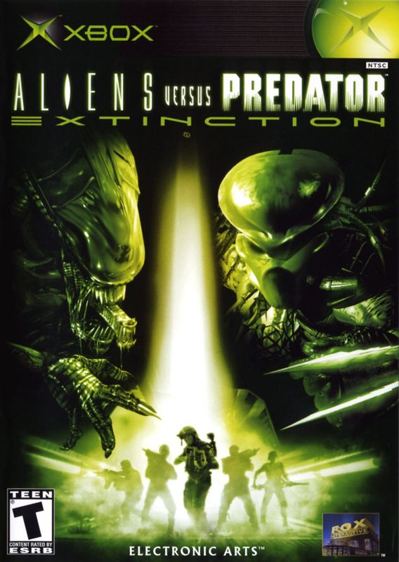 Aliens Versus Predator: Extinction box art for Xbox